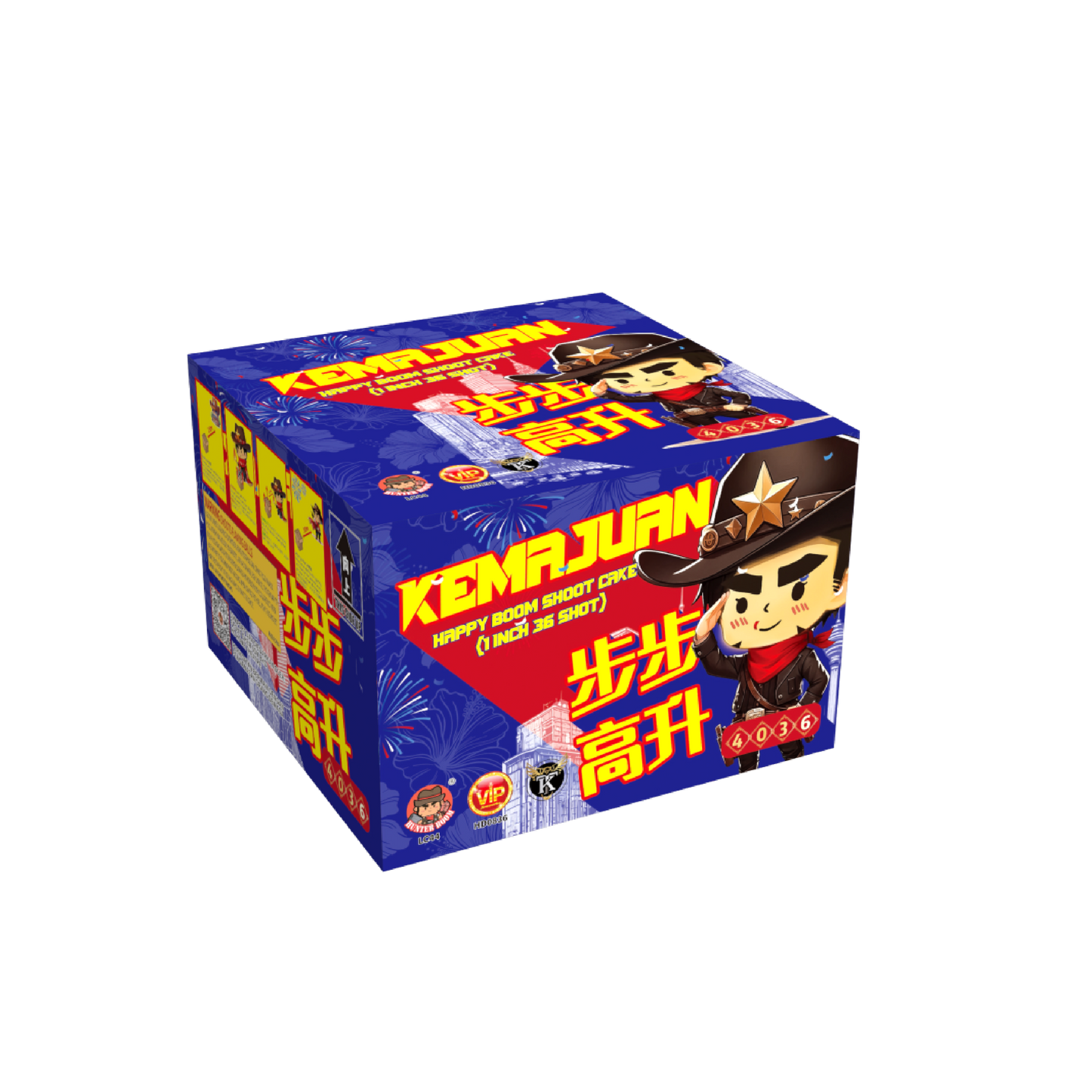 4'' 36 SHOOT CAKE PAPER