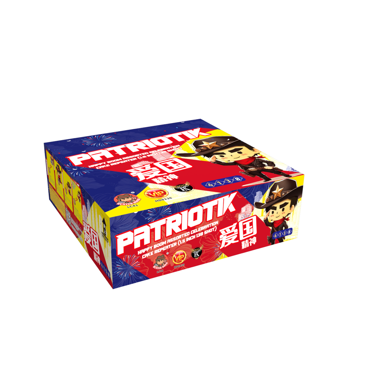 4'' 138 SHOOT CAKE PAPER